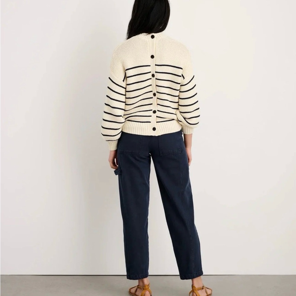 Alex Mill Phoebe Barrel Carpenter Pants - navy - Picture 11 of 12